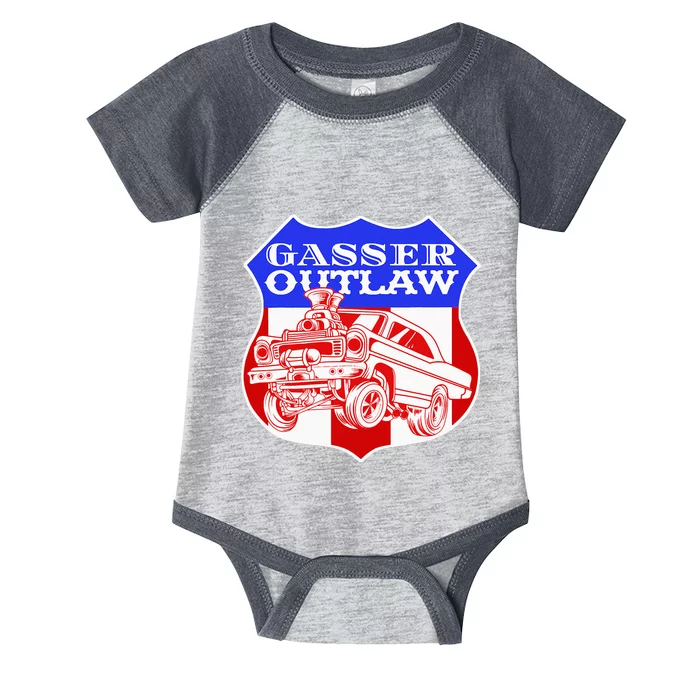 Gasser Outlaw Class Vintage Drag Racing Race Car Infant Baby Jersey Bodysuit