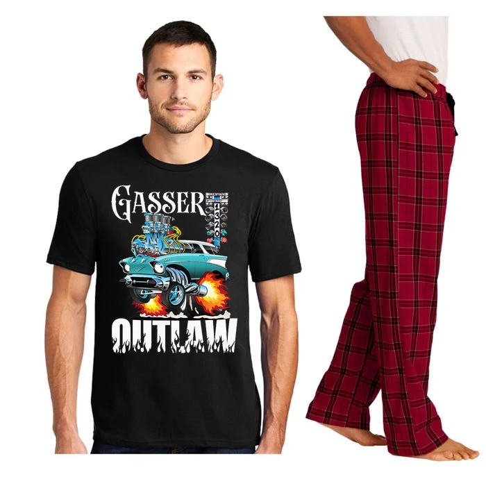 Gasser Outlaw Class Vintage Drag Racing Race Car Pajama Set