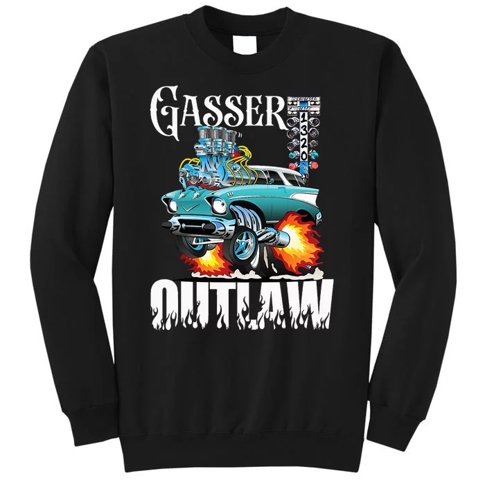 Gasser Outlaw Class Vintage Drag Racing Race Car Tall Sweatshirt