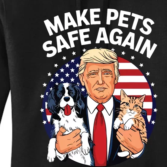 Goose Ohio Cats And Dogs 2024 Debate Make Pets Safe Again Women's Pullover Hoodie