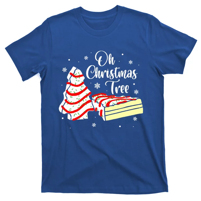 Groovy Oh Christmas Tree Cakes Debbie Becky Jen Cake Lovers T-Shirt