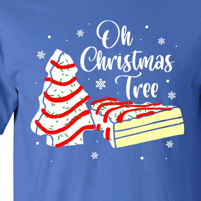 Groovy Oh Christmas Tree Cakes Debbie Becky Jen Cake Lovers Tall T-Shirt