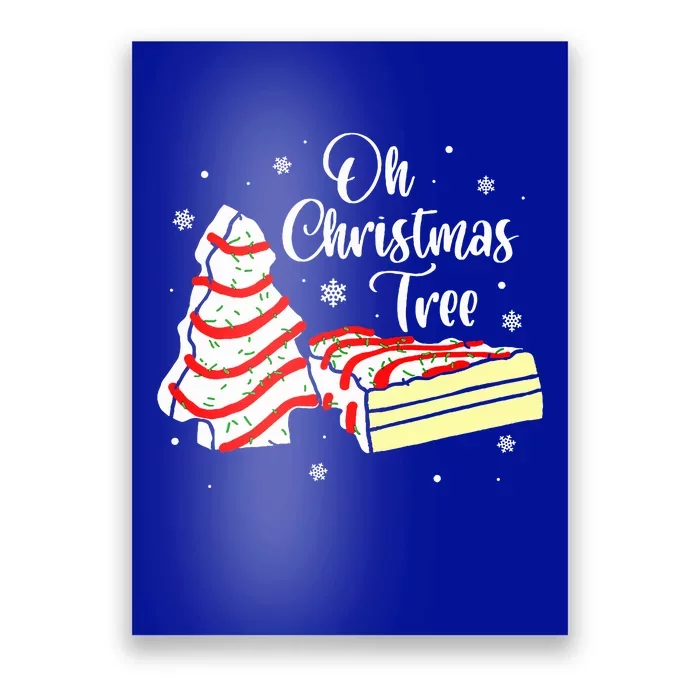 Groovy Oh Christmas Tree Cakes Debbie Becky Jen Cake Lovers Poster