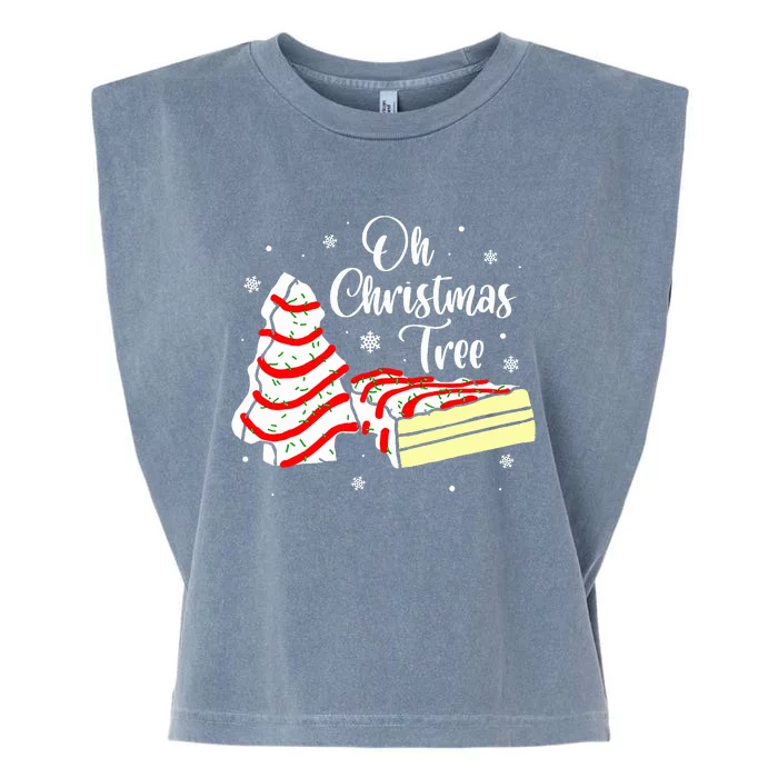 Groovy Oh Christmas Tree Cakes Debbie Becky Jen Cake Lovers Garment-Dyed Women's Muscle Tee