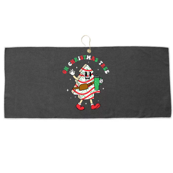 Groovy Oh Christmas Tree Cakes Debbie Becky Jen Cake Lovers Large Microfiber Waffle Golf Towel