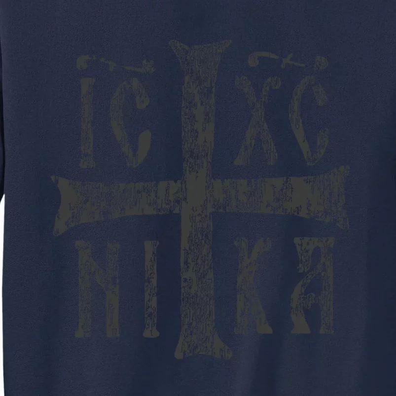 Greek Orthodox Cross Christogram Icxc Nika Jesus Christ Tall Sweatshirt