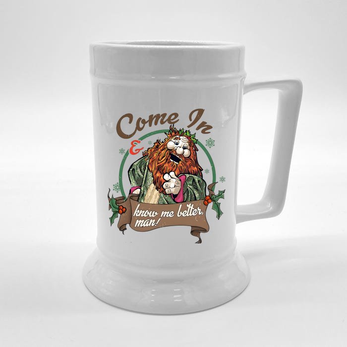 Ghost Of Christmas Present Know Me Better Man Front & Back Beer Stein