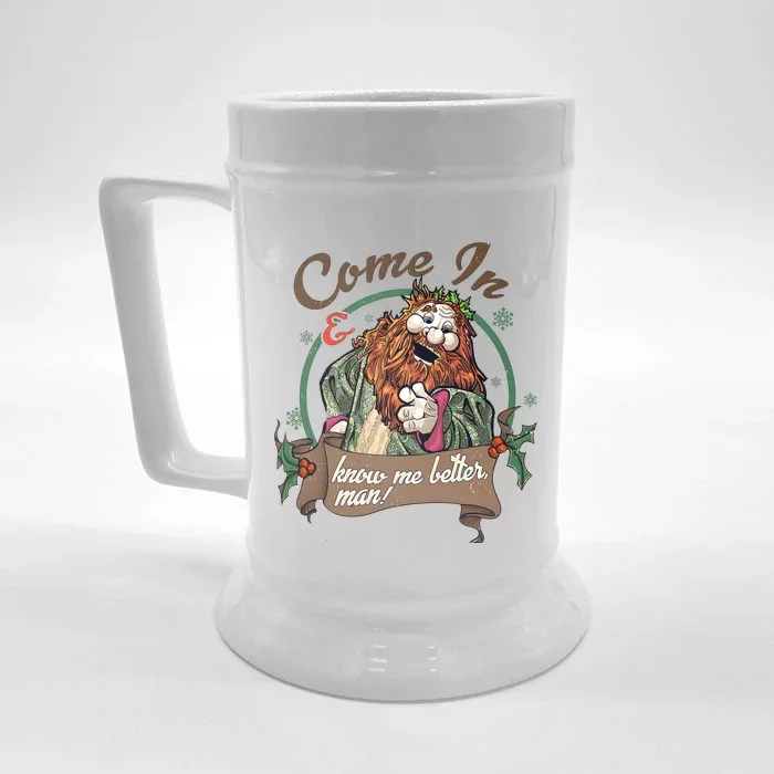 Ghost Of Christmas Present Know Me Better Man Front & Back Beer Stein