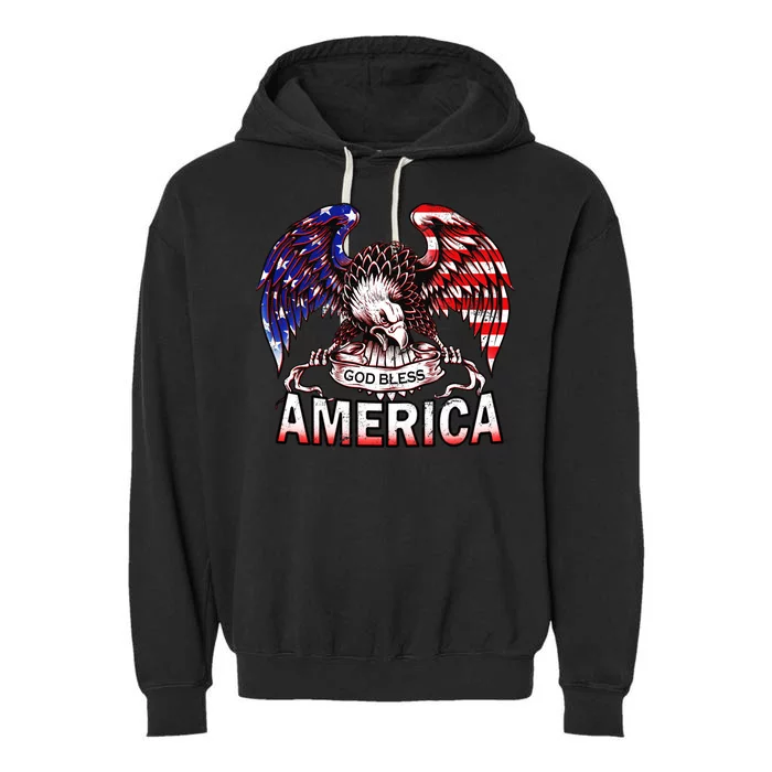 God Bless America Garment-Dyed Fleece Hoodie