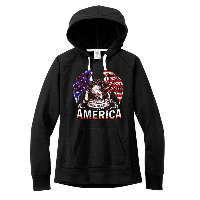 God Bless America Women's Fleece Hoodie