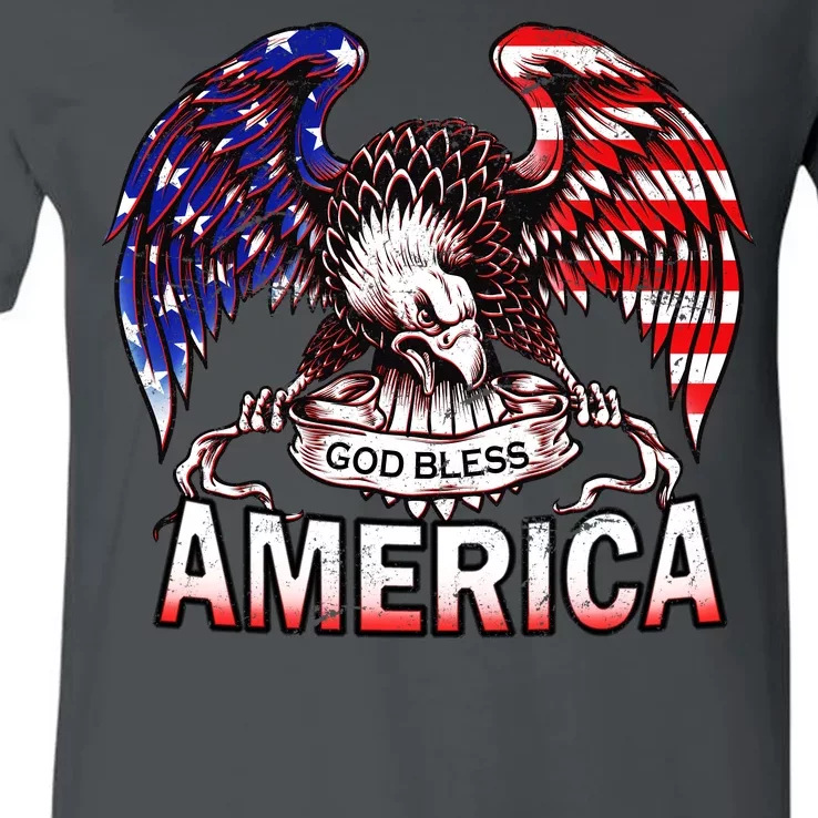 God Bless America V-Neck T-Shirt