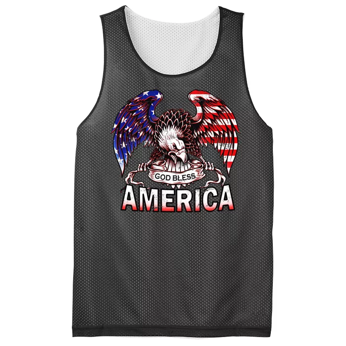 God Bless America Mesh Reversible Basketball Jersey Tank