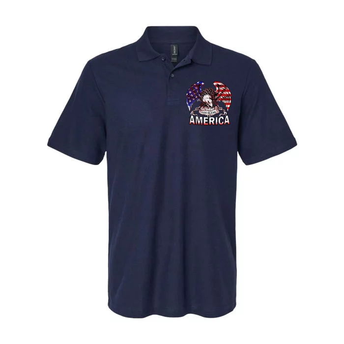 God Bless America Softstyle Adult Sport Polo