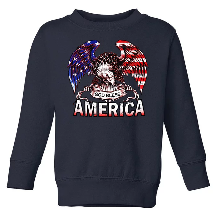 God Bless America Toddler Sweatshirt