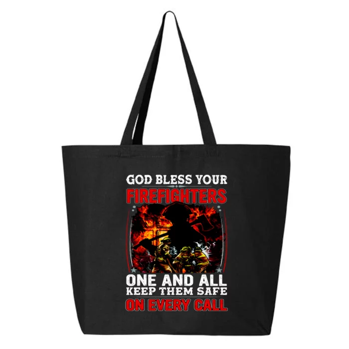 God Bless Firefighters 25L Jumbo Tote