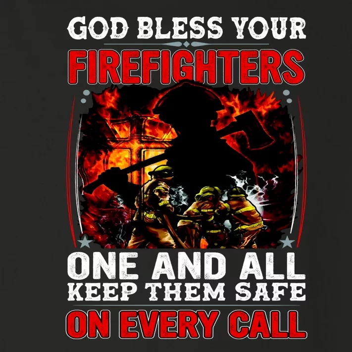 God Bless Firefighters Toddler Long Sleeve Shirt