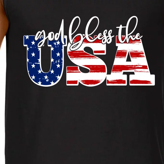 God Bless The USA American Flag Comfort Colors® Tank Top