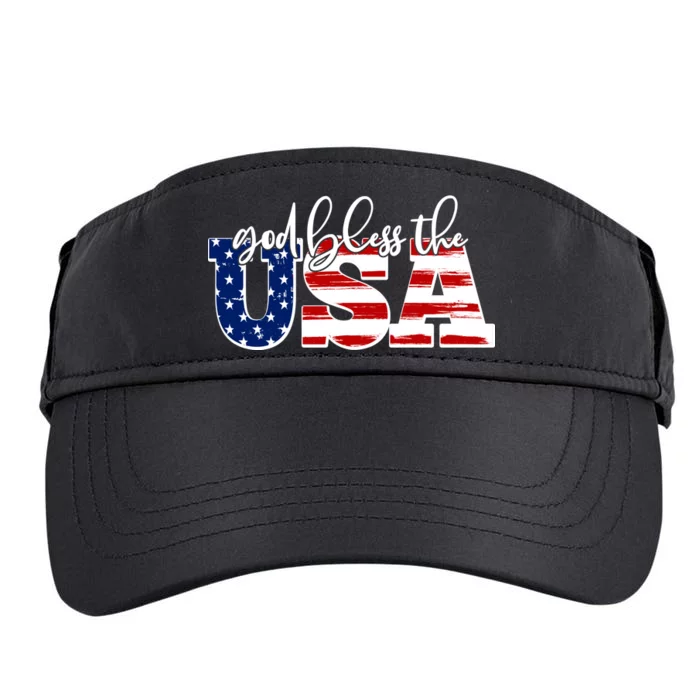 God Bless The USA American Flag Adult Drive Performance Visor