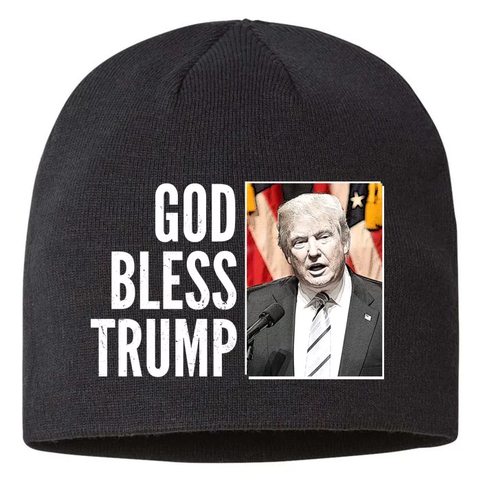 God Bless Trump 8 1/2in Sustainable Knit Beanie