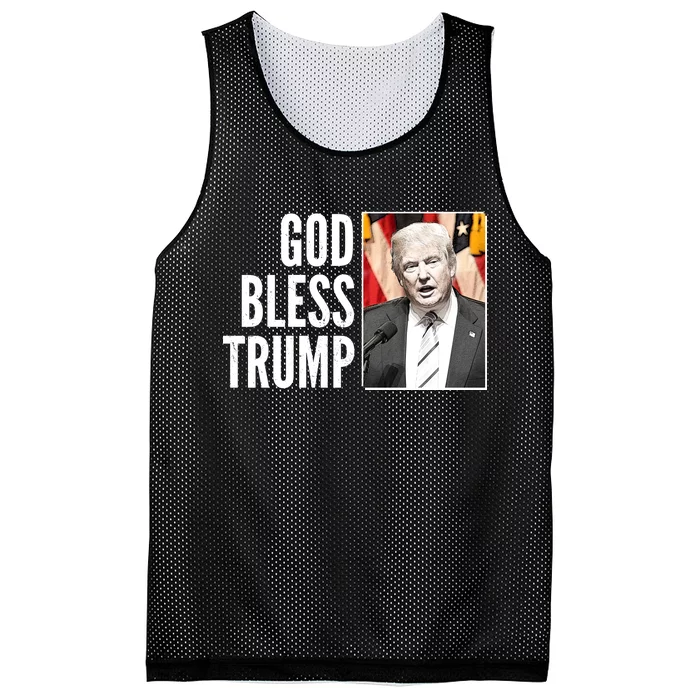 God Bless Trump Mesh Reversible Basketball Jersey Tank