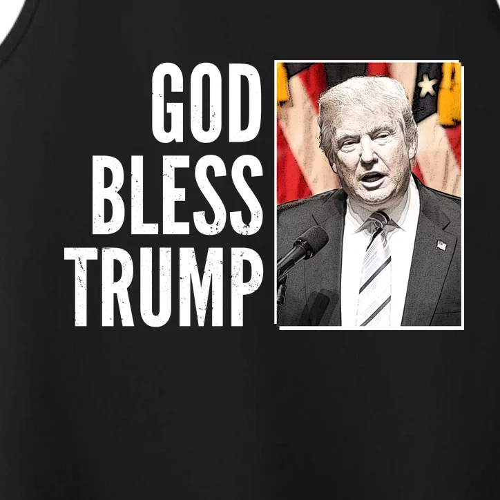 God Bless Trump Performance Tank