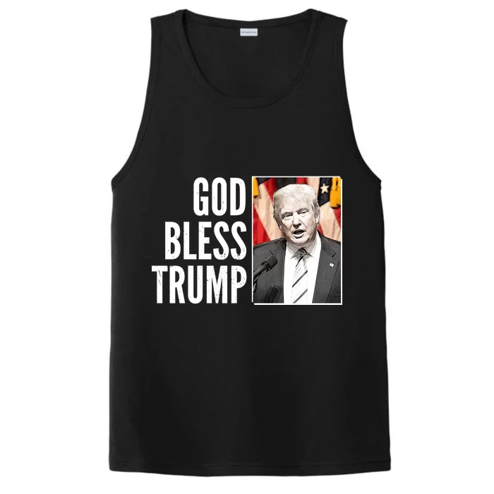 God Bless Trump Performance Tank