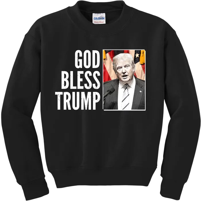 God Bless Trump Kids Sweatshirt