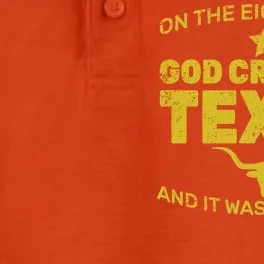 God Created Texas Dry Zone Grid Performance Polo