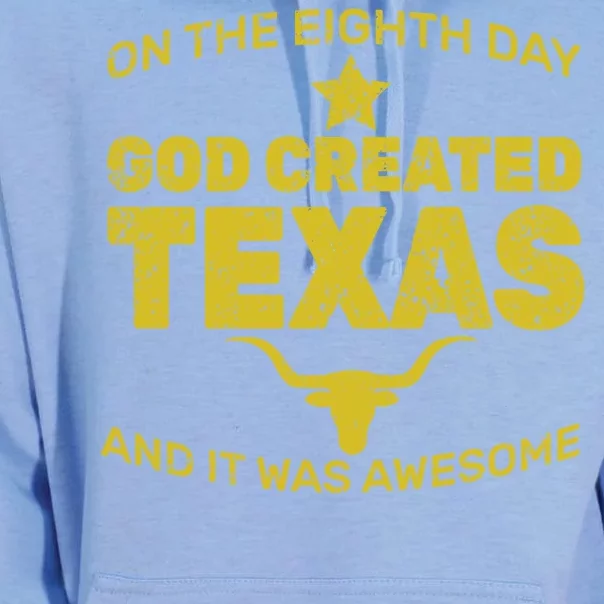 God Created Texas Unisex Surf Hoodie