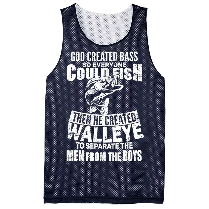 God Created Walleye Mesh Reversible Basketball Jersey Tank