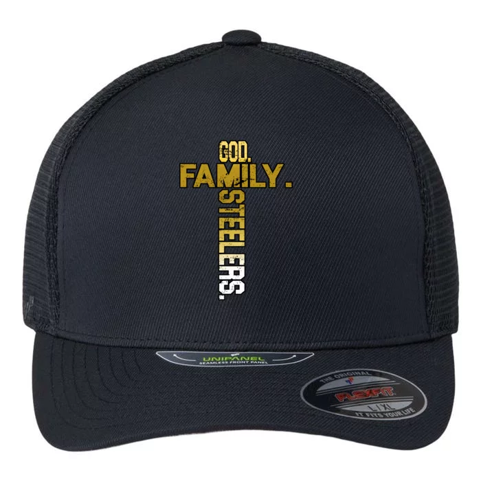 God Family Steelers Flexfit Unipanel Trucker Cap