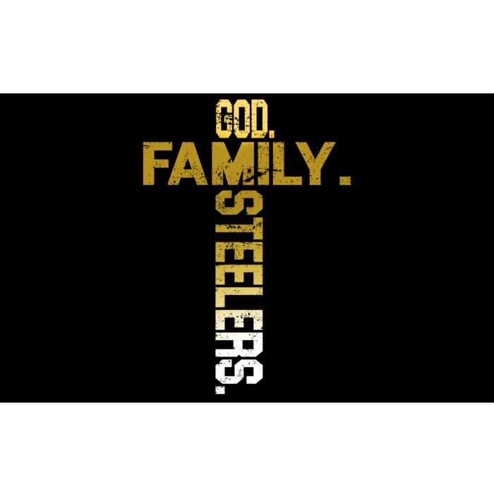 God Family Steelers Bumper Sticker