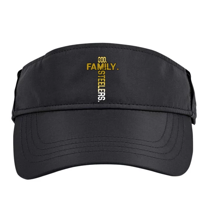 God Family Steelers Adult Drive Performance Visor