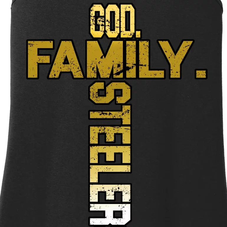 God Family Steelers Ladies Essential Tank