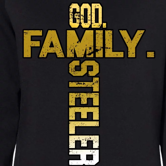 God Family Steelers Womens California Wash Sweatshirt