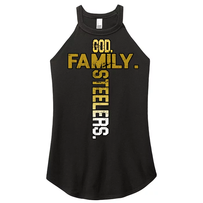 God Family Steelers Women’s Perfect Tri Rocker Tank