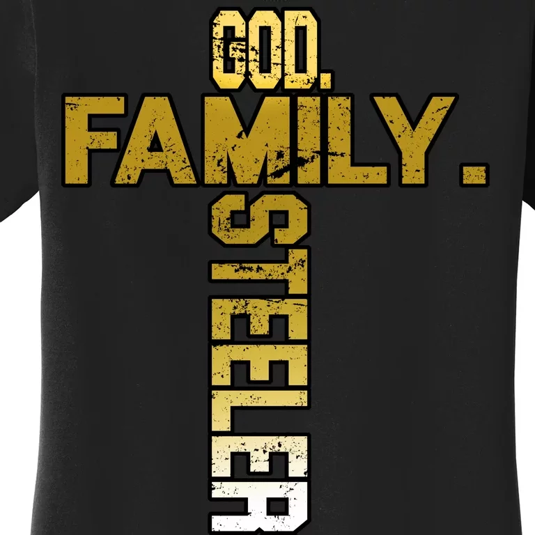 God Family Steelers Women's T-Shirt