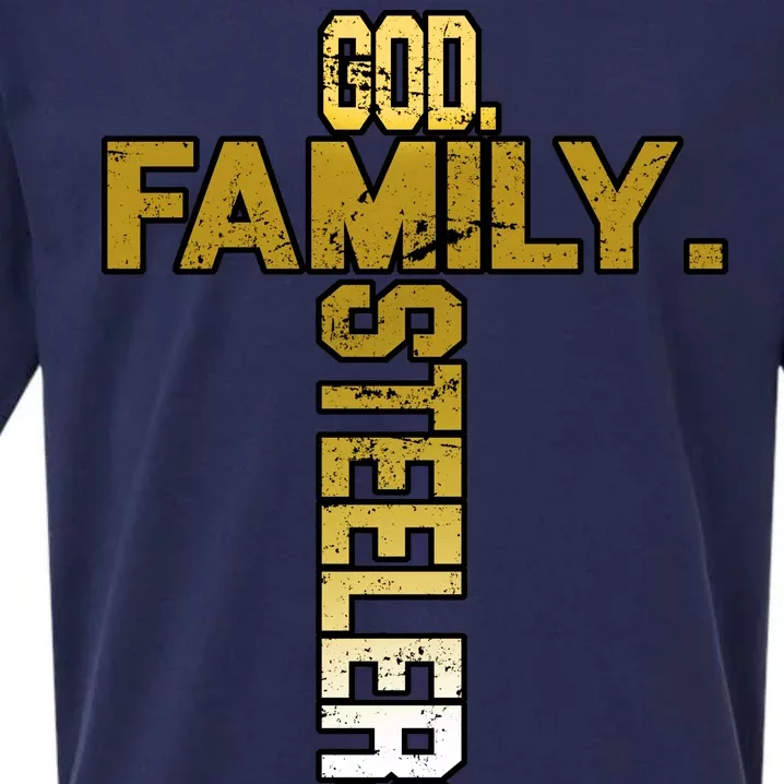 God Family Steelers Sueded Cloud Jersey T-Shirt