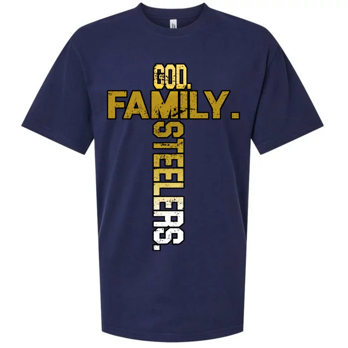 God Family Steelers Sueded Cloud Jersey T-Shirt