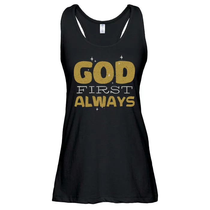 God First Always Ladies Essential Flowy Tank