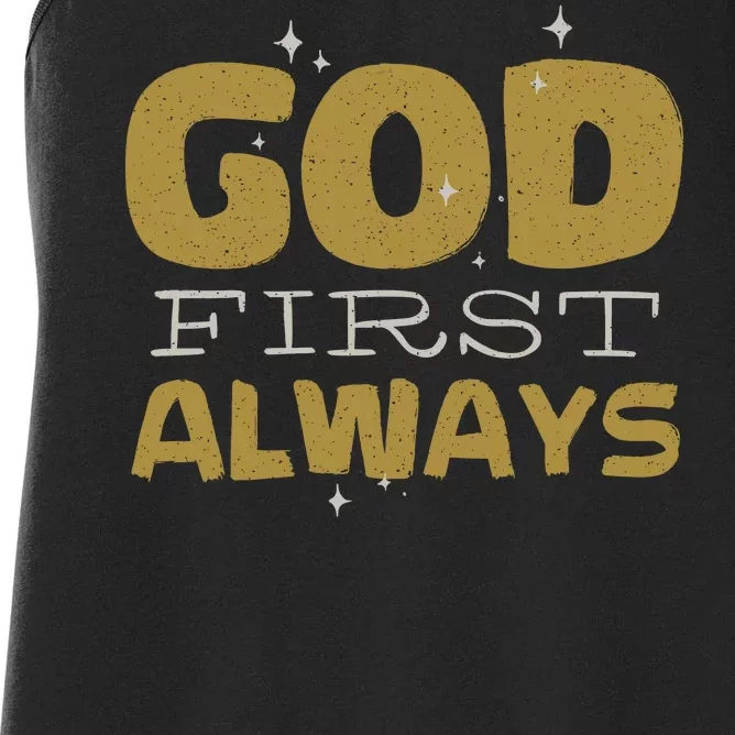 God First Always Women's Racerback Tank