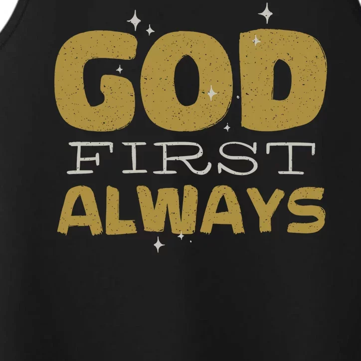 God First Always Performance Tank