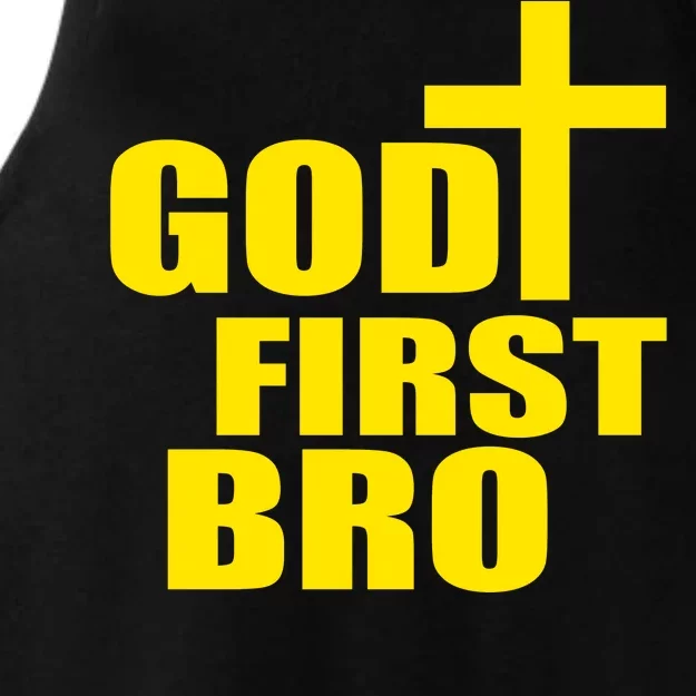 God First Bro Ladies Tri-Blend Wicking Tank