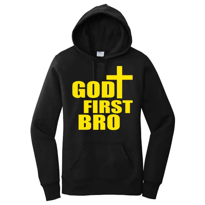 God First Bro Women's Pullover Hoodie