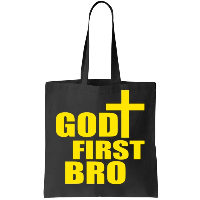 God First Bro Tote Bag