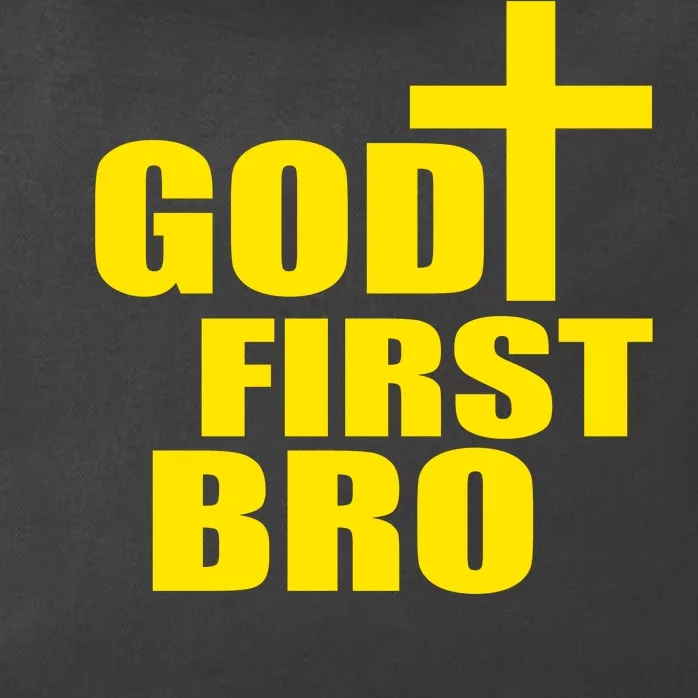 God First Bro Zip Tote Bag