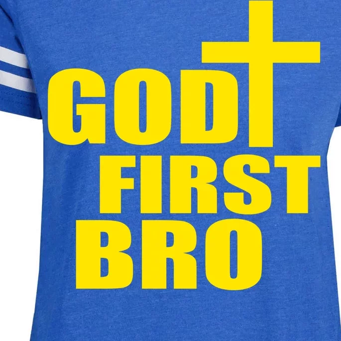 God First Bro Enza Ladies Jersey Football T-Shirt