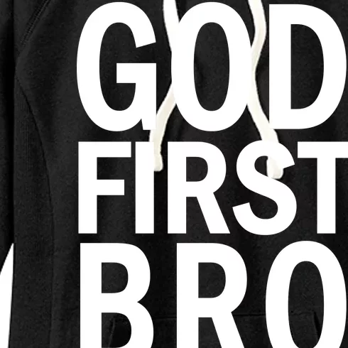 God First Bro Christian Women's Fleece Hoodie