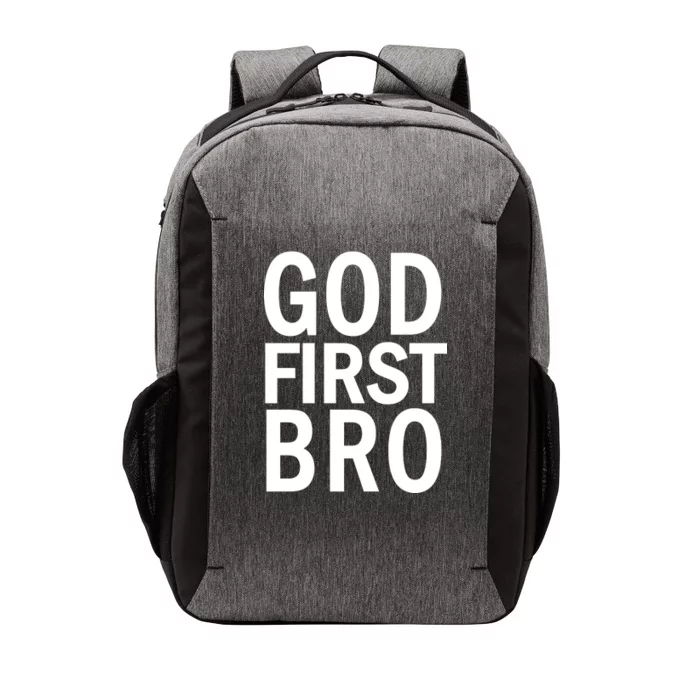 God First Bro Christian Vector Backpack