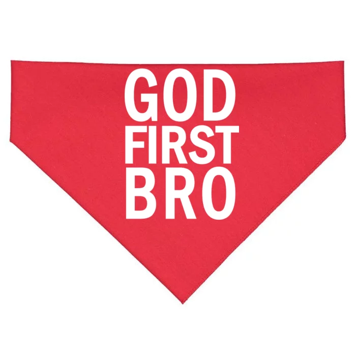 God First Bro Christian USA-Made Doggie Bandana